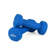 Гантелі для фітнесу неопренові Queenfit 2х1,5кг світло-синій