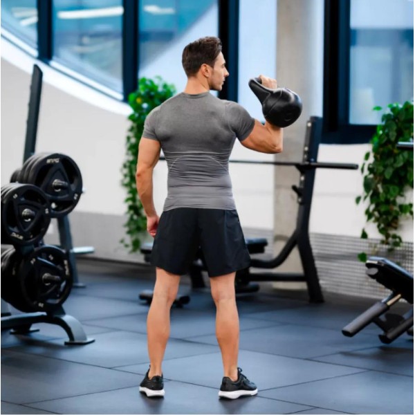 Гиря вінілова Gymtek 10 кг чорний