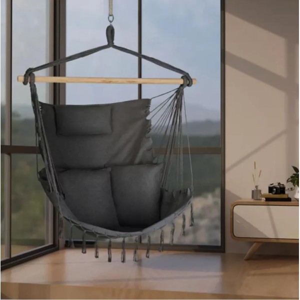Бразильське крісло - гамак Outtec Boho Sois XXL графітовий