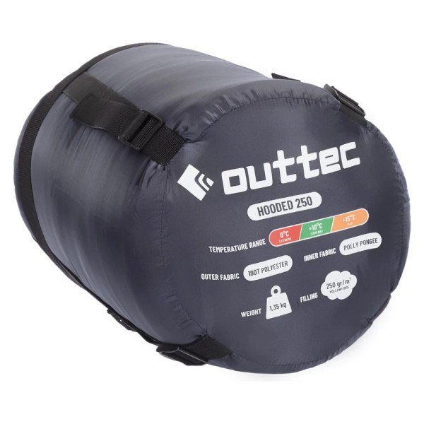 Спальний мішок ковдра Outtec з капюшоном синій