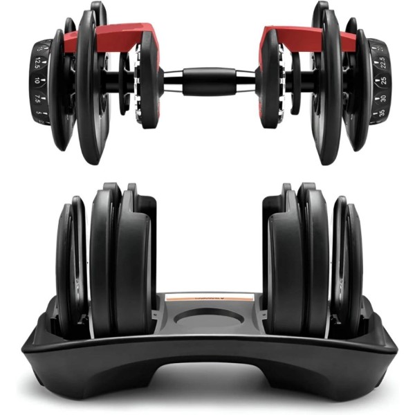 Гантель розбірна регульована Gymtek 2,5-24кг червоний