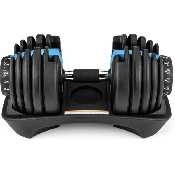 Гантель розбірна регульована Gymtek 2,5-24кг синій