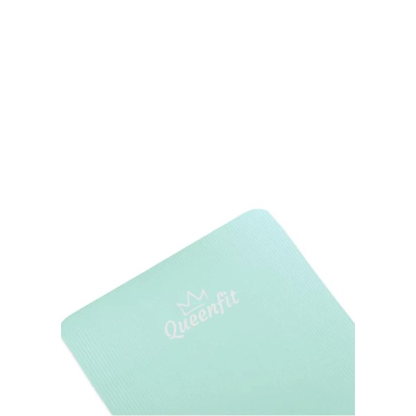 Килимок (мат) для фітнесу та йоги Queenfit NBR 1,5см бірюзовий
