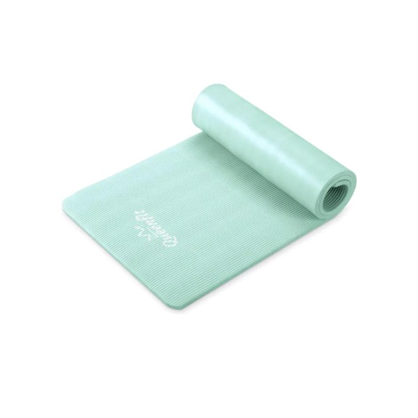 Килимок (мат) для фітнесу та йоги Queenfit NBR 1,5см бірюзовий