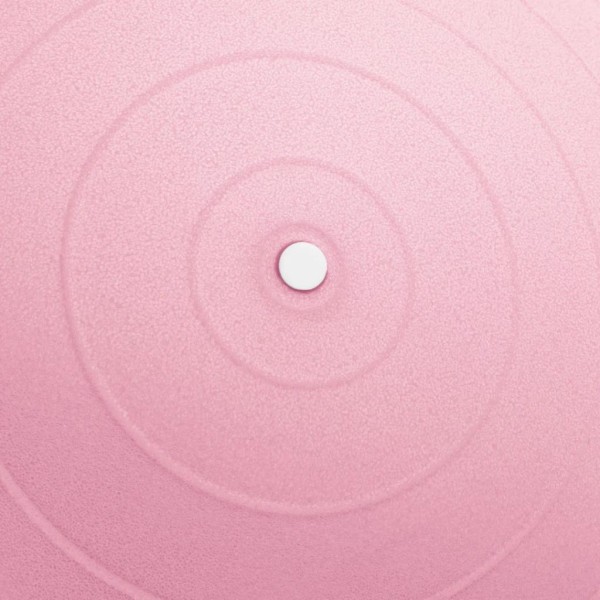 Фітбол Queenfit 65см світло-рожевий + насос