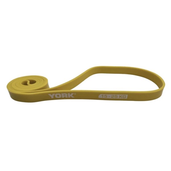Резинка для фітнесу York 15-25кг - 2080x22x4,5 мм, жовтий
