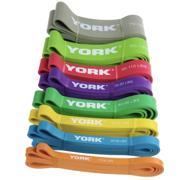 Резинка для фітнесу York 20-40кг - 2080x32x4,5 мм, зелений