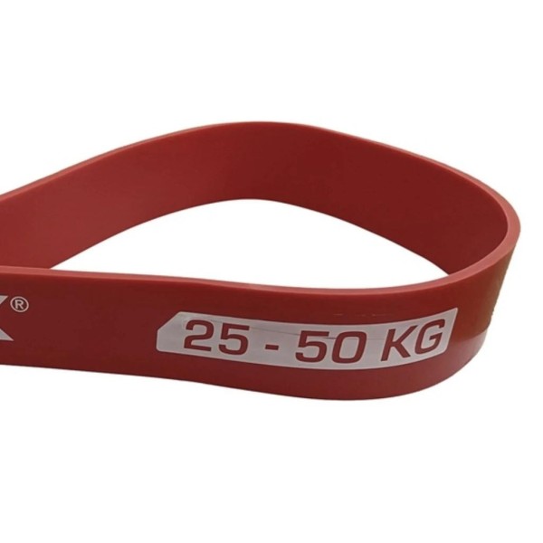 Резинка для фітнесу York 25-50кг - 2080x45x4,5 мм, червоний