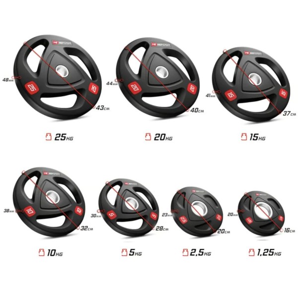 Диск олімпійський Hop-Sport 1,25кг