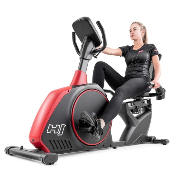 Горизонтальний велотренажер Hop-Sport HS-095L Scale чорний+ мат