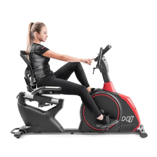 Горизонтальний велотренажер Hop-Sport HS-095L Scale чорний+ мат