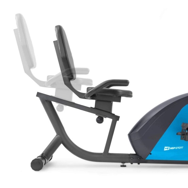 Горизонтальний велотренажер Hop-Sport HS-035L Solo синій