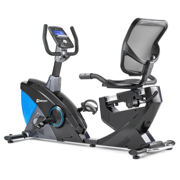 Горизонтальний велотренажер Hop-Sport HS-070L Helix синій iConsole+