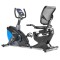 Горизонтальний велотренажер Hop-Sport HS-070L Helix синій iConsole+