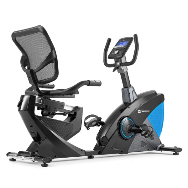 Горизонтальний велотренажер Hop-Sport HS-070L Helix синій iConsole+