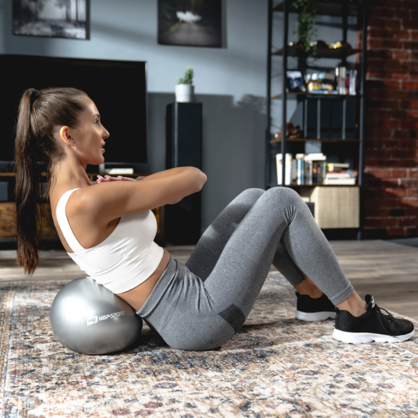 Фітбол Hop-Sport 25 cм сріблястий