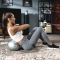 Фітбол Hop-Sport 25 cм сріблястий