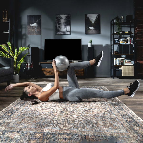 Фітбол Hop-Sport 25 cм сріблястий