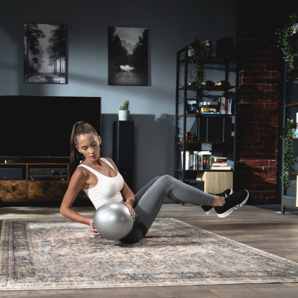 Фітбол Hop-Sport 25 cм сріблястий