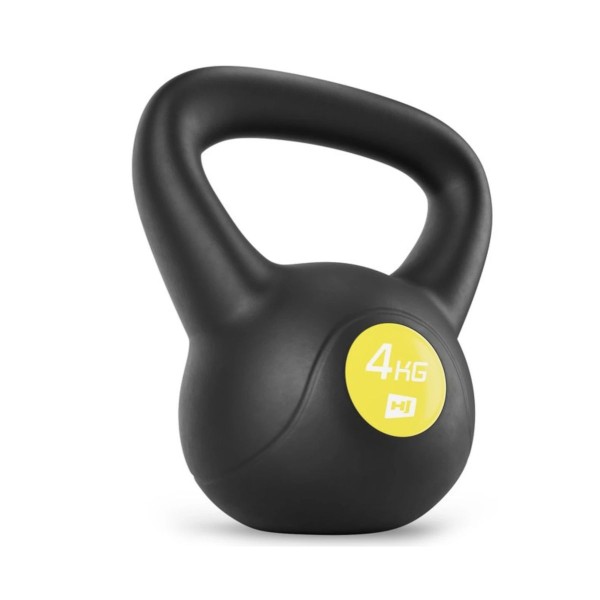 Гиря вінілова 4 кг Hop-Sport HS-PB004KB чорна