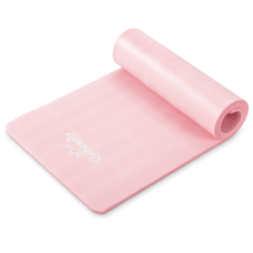 Килимок для фітнесу та йоги Queenfit NBR 1,5 см рожевий