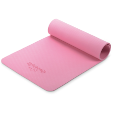 Килимок для фітнесу та йоги Queenfit Premium TPE 0,5 см рожевий