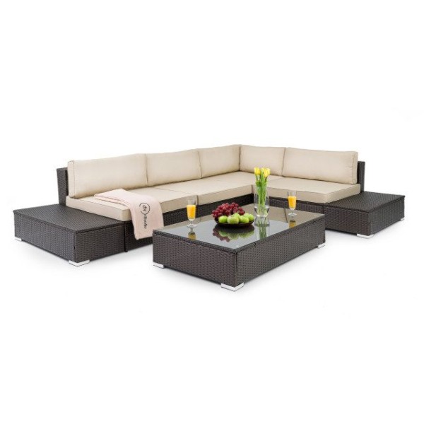 Набір садових меблів DiVolio Malpensa Коричневий/Бежевий