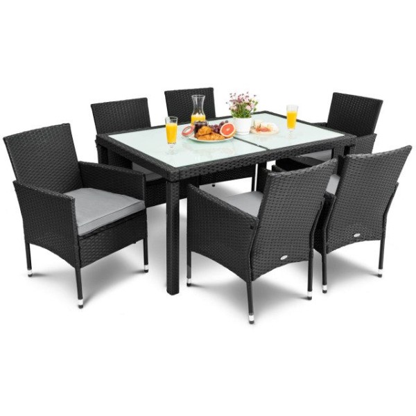 Садові меблі DiVolio VERONA 6+1 чорна