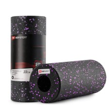 Роллер масажер гладкий Hop-Sport EPP 33 см HS-P033YG чорно-фіолетовий