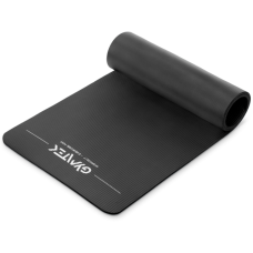 Килимок для фітнесу та йоги Gymtek NBR 1,5 см чорний
