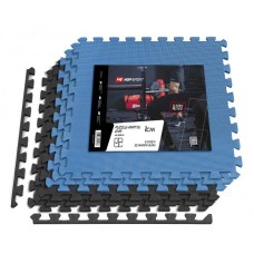 Мат-пазл Hop-Sport EVA 1cm HS-A010PM - 6 частин чорно-синій