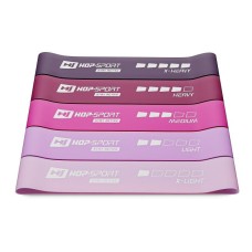 Набір резинок для фітнесу Hop-Sport 600x50mm HS-L650RLP рожевий