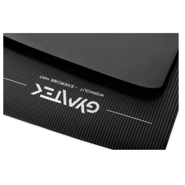 Килимок (мат) для йоги та фітнесу Gymtek NBR 1 см чорний