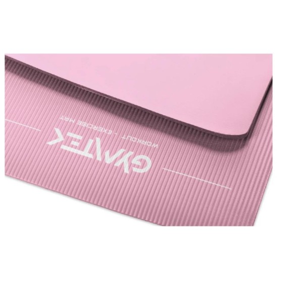 Килимок (мат) для йоги та фітнесу Gymtek NBR 1 см рожевий
