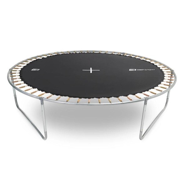 Батут Hop-Sport 10ft (305cm) чорно-зелений з внутрішньою сіткою (4 ноги)