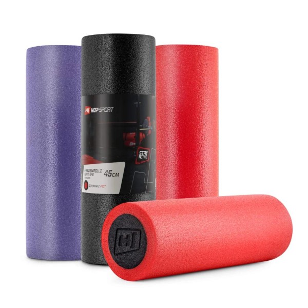 Масажний ролик (валик, роллер) Hop-Sport EPE 45 см чорний