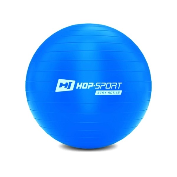 Фітбол Hop-Sport 65 см синій + насос 2020