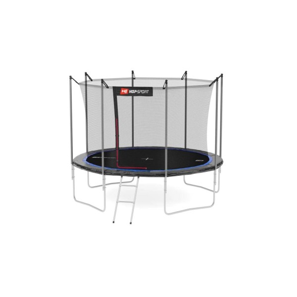 Батут Hop-Sport 10ft (305cm) чорно-синій з внутрішньою сіткою (4 ноги)