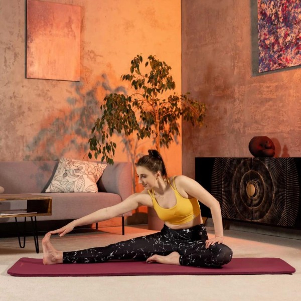 Коврик для йоги Hop-Sport HS-NB010GM NBR 1см ягідний