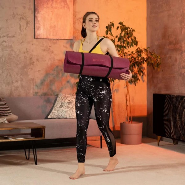 Коврик для йоги Hop-Sport HS-NB010GM NBR 1см ягідний