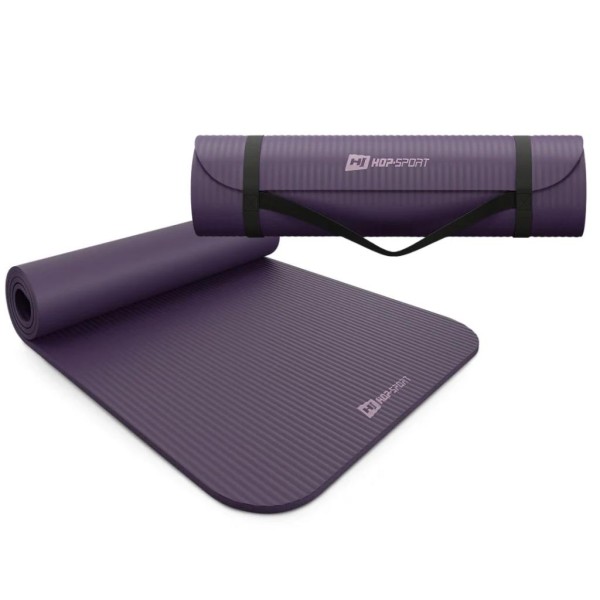 Коврик для йоги Hop-Sport HS-NB010GM NBR 1см баклажановий