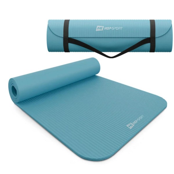 Коврик для йоги Hop-Sport HS-NB010GM NBR 1см світлий морський