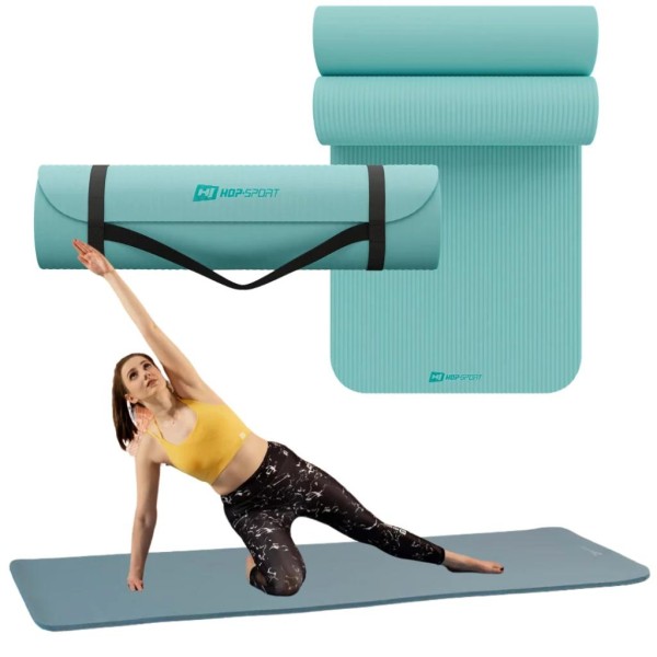Коврик для йоги Hop-Sport HS-NB015GM NBR 1,5см бірюзовий