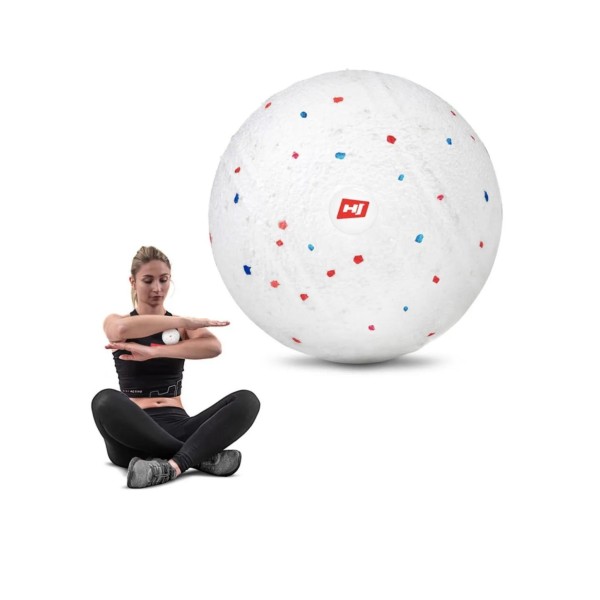 Масажний м'яч EPP 80 мм Hop-Sport HS-P080MB білий