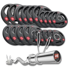 Набір олімпійський Hop-Sport Pro 115 кг з W-подібним грифом