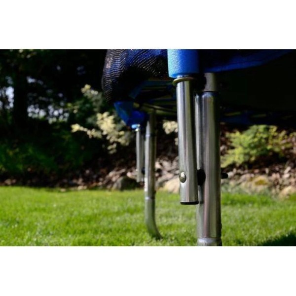 Батут Funfit 6ft (183cm) синій з зовнішньою сіткою