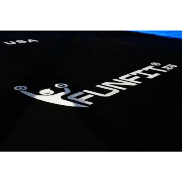 Батут Funfit 8ft (252cm) синій з зовнішньою сіткою