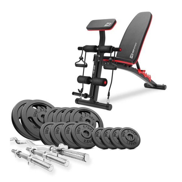 Набір STRONG 67 кг з лавкою HS-1035