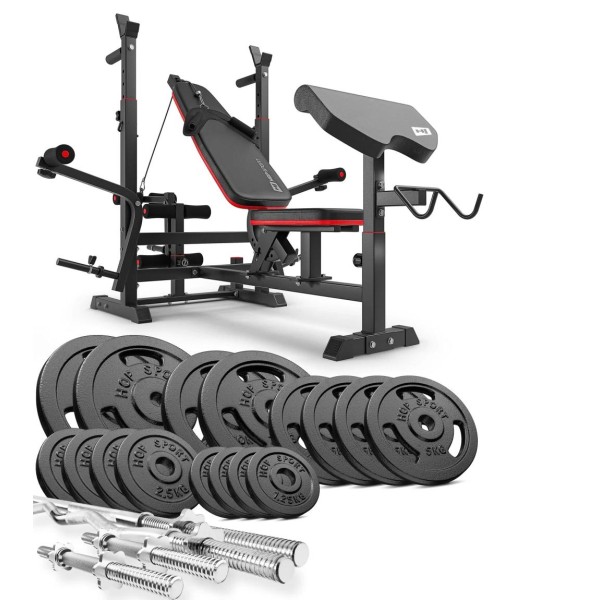 Набір STRONG 106 кг з лавкою HS-1075