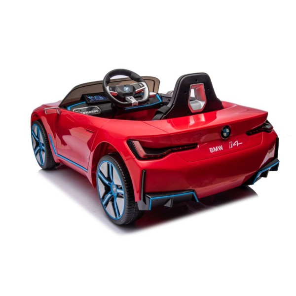 Машинка на акумуляторі Lean Cars BMW I4 червоний 4x4